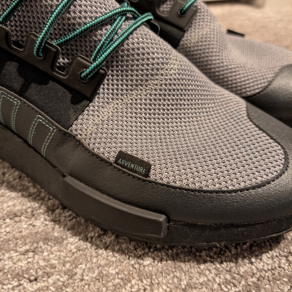 Adidas NMD_R1 TR Gray Teal Trail Running Shoes - Picture 7 of 9